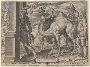 Zengin adam ve fakir Lazarus. 1563 by Maerten van Heemskerck