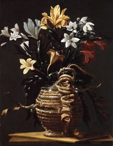 Çiçekli Şişe, c. 1615-1620. by Maestro della fiasca di Forlì