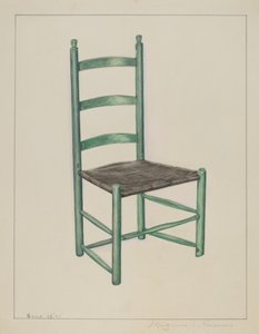Merdiven Sırtlı Sandalye - Sarsıntılı Sandalye, c. 1936.