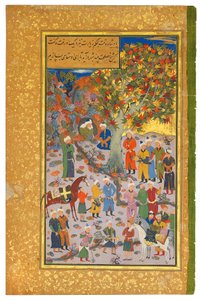 Bir Derviş Ziyareti, 1560-61 by Mahmud Muzahhib