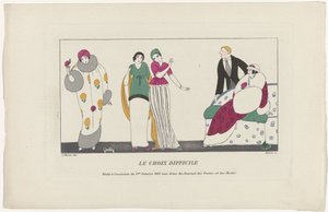 Journal des Dames et des Modes, 1 Ocak 1913: Zor seçim by Maire