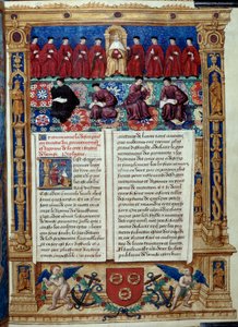Ten Konseyi Doge merkezdedir. Amiral Louis Malet de Graville tarafından gerçekleştirilen, Philip de Geldre Ustası tarafından aydınlatılan (16. yüzyıl) şehrin hükümeti ve rejimi ve Venedik senyörlüğü ile ilgili bir açıklama veya anlaşmalardan alınan sayfa by Maitre de Philippe de Gueldre