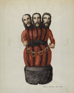 Bulto: Kutsal Üçlü, c. 1937. by Majel G. Claflin