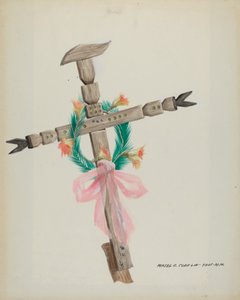 Oymalı Haç - Mezar, c. 1937. by Majel G. Claflin