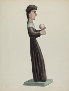 Oyma ve Boyalı Santo - Santa Rita by Majel G. Claflin