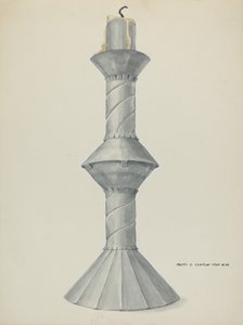 Tövbe Altar Mum Çubuğu, c. 1937. by Majel G. Claflin