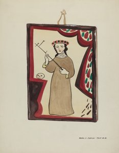 Altarpiece-Santa Rita, c. 1937. by Majel G. Claflin
