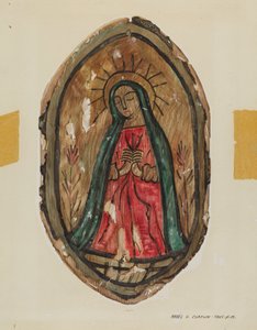 Altarpiece - Santa Maria, c. 1939. by Majel G. Claflin