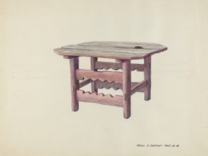 Küçük Masa, c. 1937. by Majel G. Claflin