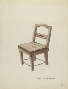 Küçük Ahşap Sandalye, c. 1937.