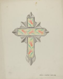 Kalay ve Duvar Kağıdı Çapraz, c. 1937. by Majel G. Claflin