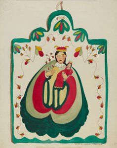 Ahşap Altarpiece, San Antonio, c. 1937. by Majel G. Claflin