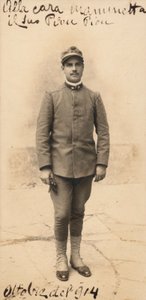 50. Alay Onbaşı ile Kartpostal. Piyade, öğrenci subay tamamlayıcısı (s/b fotoğraf) by Mangini Mangini