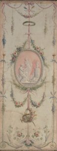 Bir çift dekoratif panel, 18. yüzyıl. by Manner of Le Riche