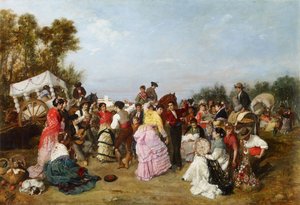 Torrijos Hac Yolculuğunda - Cabral Aguado-Bejarano, Manuel (1827-1891) - 1883 - Tuval üzerine yağlı boya - 69x99 - Museo Carmen Thyssen, Malaga