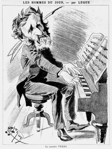 Verdi Karikatürü - Luque tarafından