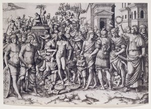 Bir Zafer (gravür) by Marcantonio Raimondi