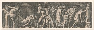 Bacchanalia, yaklaşık 1510-1511. by Marcantonio Raimondi