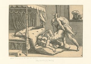 Ben Modi. Konum 9, 1530-1540. by Marcantonio, Raimondi