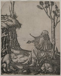 Hayvanları Büyüleyen Orpheus by Marcantonio Raimondi