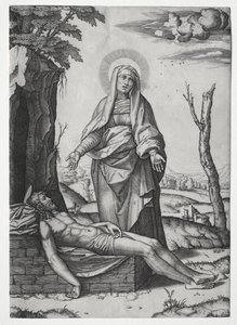 Pieta' by Marcantonio Raimondi