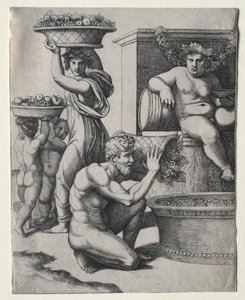 Şarap Basın by Marcantonio Raimondi