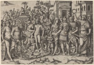 zafer by Marcantonio Raimondi, after Jacopo Ripanda