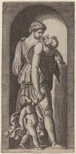 Hayır kurumu by Marcantonio Raimondi after Raphael