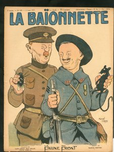 Renklerde Hiciv “La Baionnette”in Kapağı
