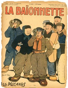 Renklerde Hiciv “La Baionnette”in Kapağı by Marcel Amable O.L. Capy