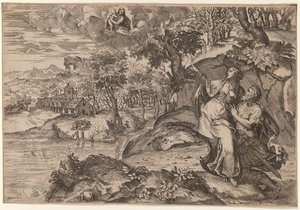 Augustus ve Tiburtine Sibyl by Marco Angolo del Moro