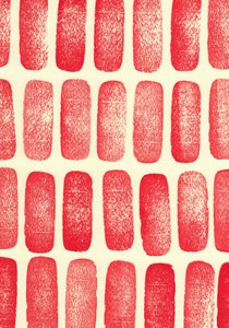 Stones_red, 2017 (lastik pullar) by Marco Campedelli