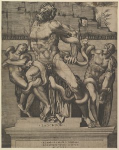 Roma ihtişamının aynası: Laocoon, 16. yüzyıl. by Marco Dente