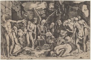 İskeletler by Marco Dente, after Baccio Bandinelli