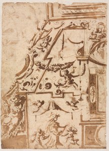 Sıçrayan Bir Centaur ile Grotesk (verso)