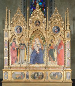 Çocuk ve Azizler ile Madonna ile Altarpiece, Bologna (fotoğraf)
