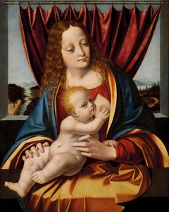 madonna ve çocuk by Marco d Oggiono