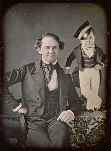 P.T. Barnum ve General Tom Thumb by Marcus Aurelius Root