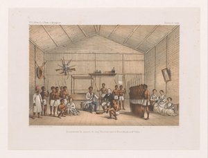 Prens Ratsiba Ziyareti ve Kan Yemini Töreni La ceremonie du serment du sang (Fatidrah), entre le Prince Ratsiba et Mr. Yoklama (nesne üzerindeki başlık) François P.L.