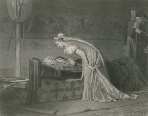 Lear and Cordelia, King Lear  by Marcus Stone
