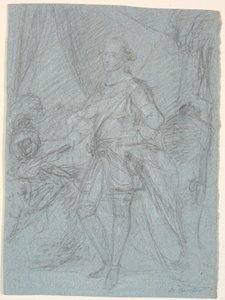Tam figürlü taslak portre. Chr için hazırlık Aile fotoğrafı mı (Rosenborg)? Frederik d.V. Veliaht Prens olarak by Marcus Tuscher
