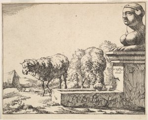 Koyun, 16 tabaklık bir setten, 1664. by Marcus de Bye