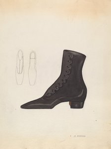 Kadın Ayakkabısı, c. 1937.