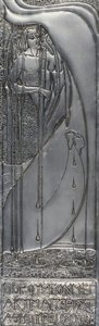 Repousse Beyaz Metal Plak, 1893 (metal) by Margaret Macdonald