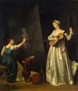 Bir Müzisyenin Portresini Resimleyen Sanatçı, 1790