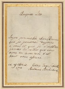 19 Nisan 1770 tarihli Thérèse veya Barbe Durieux