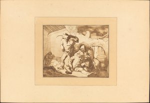 köylü sahnesi by Maria Catharina Prestel after Isack van Ostade
