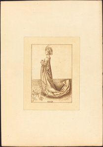 Uzun Elbiseli Bir Bayan by Maria Catharina Prestel after Martin Schongauer