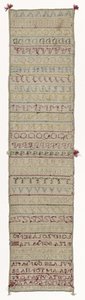 Örnekleyici, c. 1830 (keten üzerine ipek) by Maria Del Carmen Fernandez