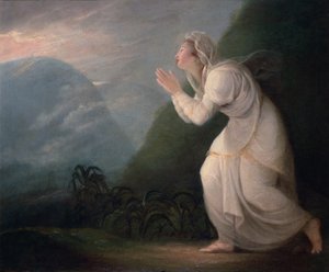 ಪರ್ಷಿಯನ್ ಲೇಡಿ ಪೂಜಿಂಗ್ ದಿ ರೈಸಿಂಗ್ ಸನ್, 1784 ಟರ್ಕ್